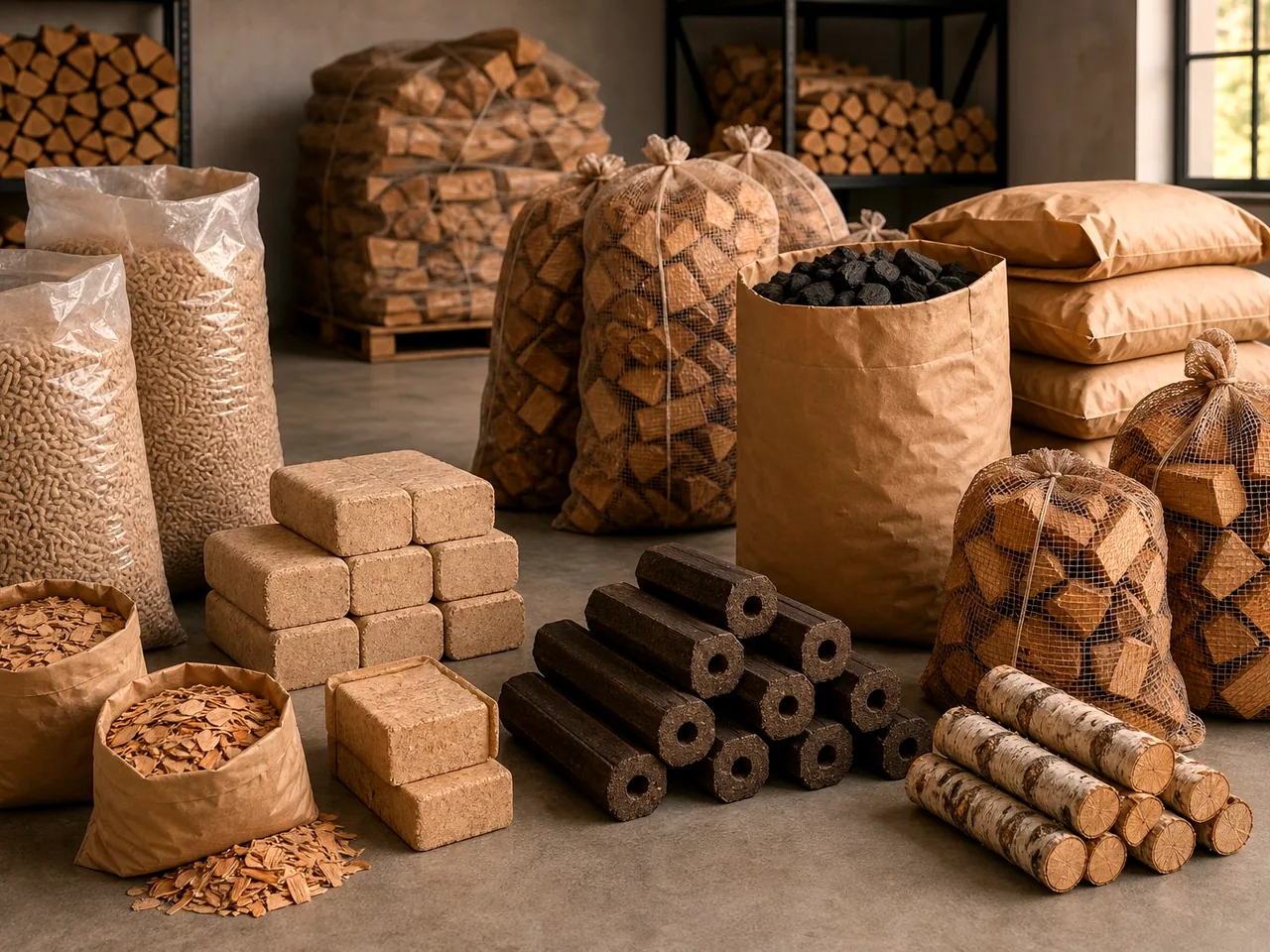 Топливные брикеты RUF из берёзы в Красной Пахре